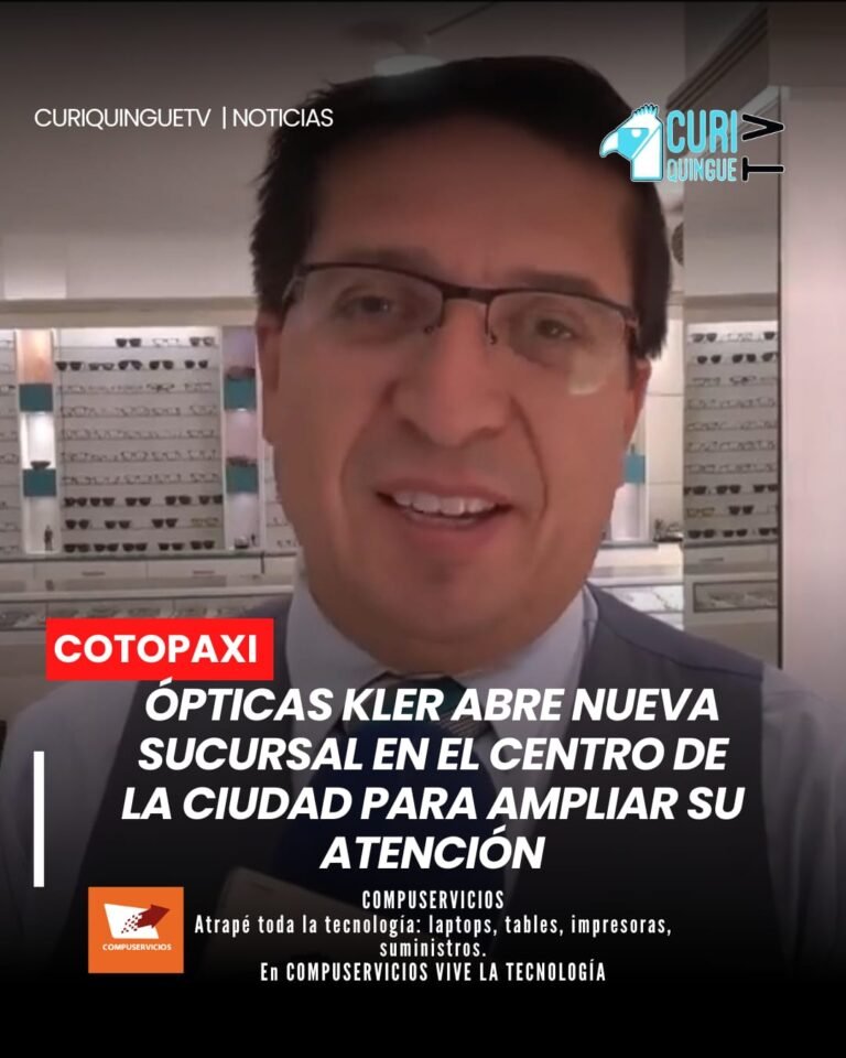 🏪 La empresa anunció la apertura de una nueva sucursal en el centro de Latacunga, con el objetivo de acercar atención visual de calidad a más ciudadanos.