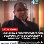La Cooperativa de Ahorro y Crédito Virgen del Cisne y el Municipio de Latacunga firmaron un convenio para fortalecer a los emprendedores.