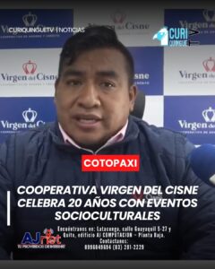 La Cooperativa Virgen del Cisne celebra dos décadas de servicio, consolidándose como un pilar del desarrollo económico de sus socios.