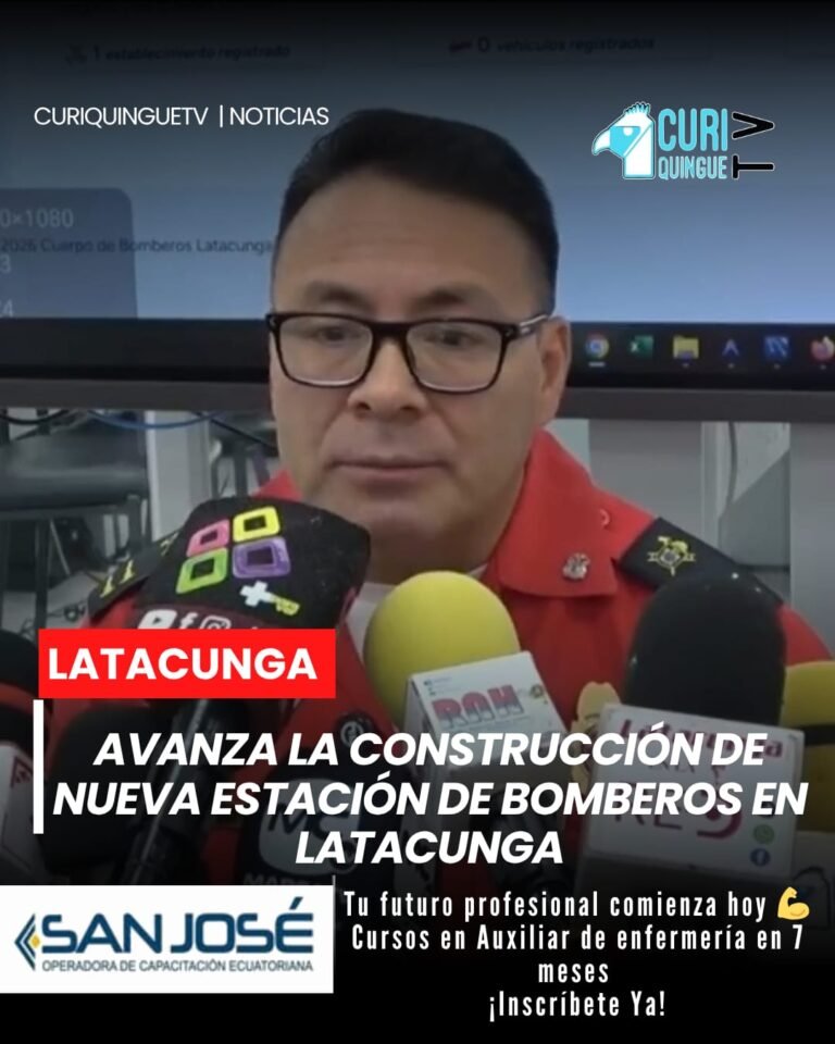 El Cuerpo de Bomberos de Latacunga avanza en la construcción de una nueva estación que permitirá reducir tiempos de respuesta y mejorar la atención en emergencias.