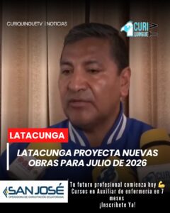 El Municipio de Latacunga anunció la inauguración de importantes obras para julio de 2026, entre ellas el parque lineal de la laguna y el bulevar de la estación.