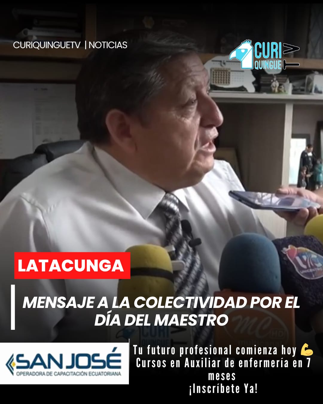 Eddy Cárdenas destaca que educar va más allá de enseñar: