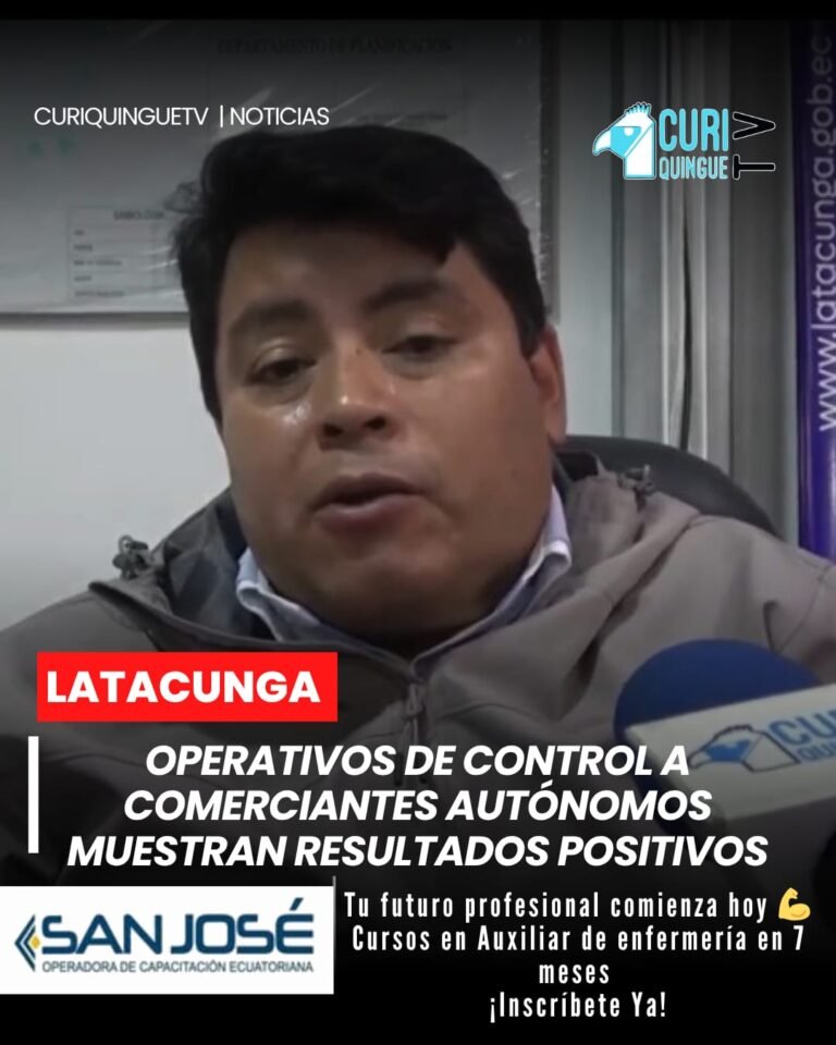 El Municipio de #Latacunga intensifica operativos para ordenar el comercio autónomo y mejorar la circulación 🚶‍♂️