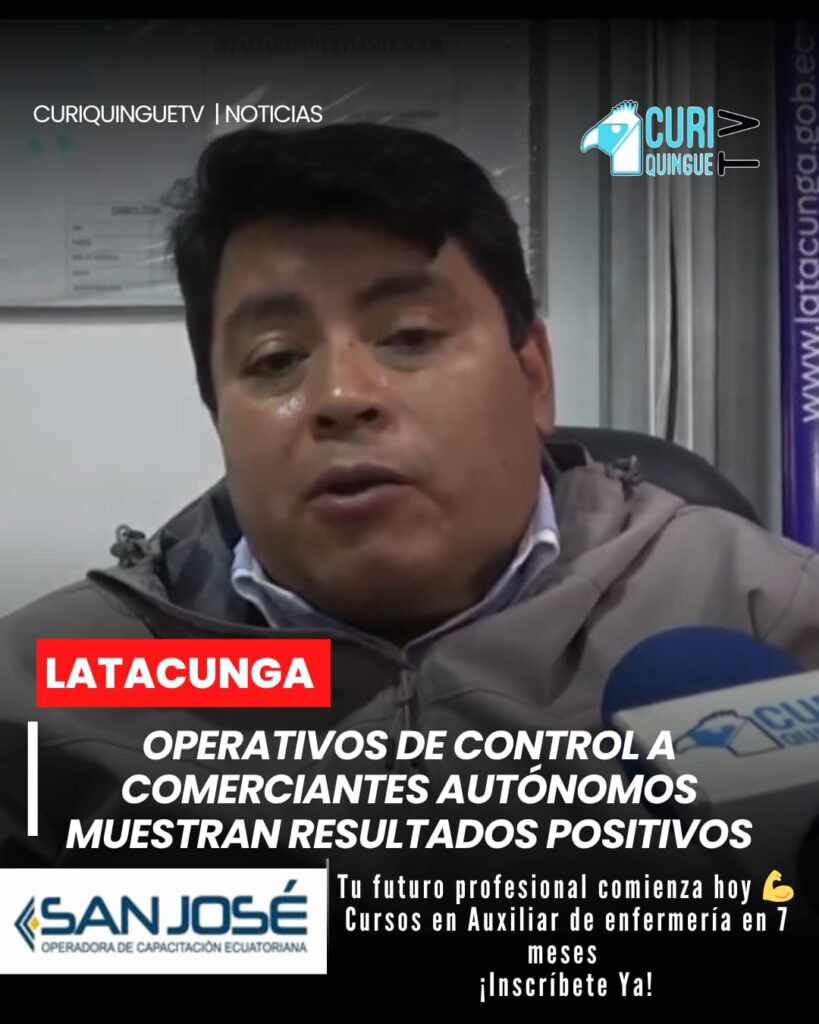 El Municipio de #Latacunga intensifica operativos para ordenar el comercio autónomo y mejorar la circulación 🚶‍♂️