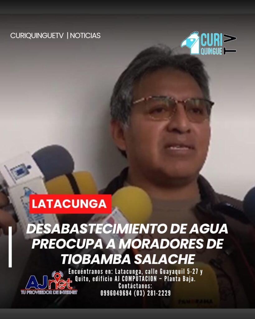 Habitantes de #TiobambaSalache alertan sobre un grave desabastecimiento de agua potable 🚱