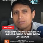 🧵✂️ El gremio Unión y Progreso de Latacunga anunció la realización de un curso de titulación artesanal. 📌 Esta iniciativa permitirá que más profesionales del sector puedan integrarse formalmente al gremio y fortalecer su actividad laboral. #Emprendimiento #Latacunga #Artesanos