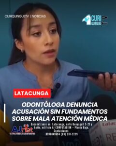 Haber sido señalada injustamente por una supuesta mala atención médica, calificando la acusación como mal infundada.