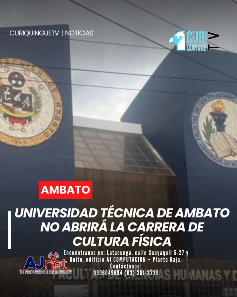 Para el nuevo ciclo académico, la Universidad Técnica de Ambato informó que no se aperturará la carrera de Cultura Física debido a la baja demanda estudiantil.