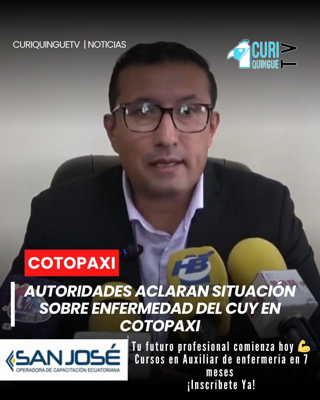 El gobernador de Cotopaxi se pronunció sobre los casos relacionados con la enfermedad del cuy, indicando que, hasta el momento, no se ha emitido ninguna prohibición para su comercialización.