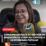 La presidenta de Conafips informó sobre la reciente rendición de cuentas realizada por la institución, destacando las acciones ejecutadas a nivel nacional y provincial.