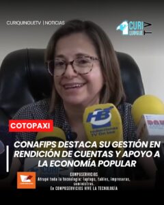 La presidenta de Conafips informó sobre la reciente rendición de cuentas realizada por la institución, destacando las acciones ejecutadas a nivel nacional y provincial.