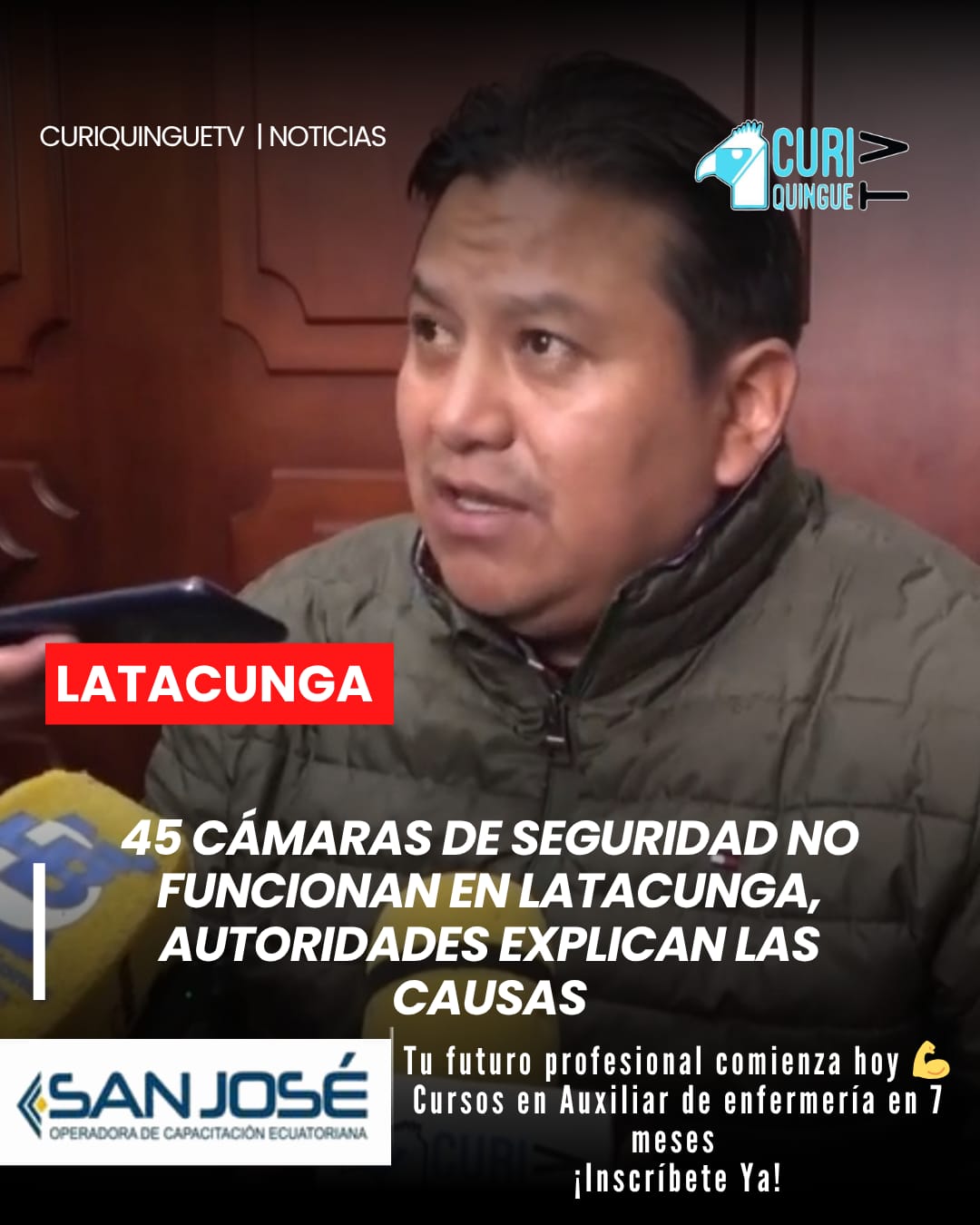 Informó que actualmente 45 cámaras de videovigilancia instaladas en diferentes sectores de la ciudad no se encuentran operativas.