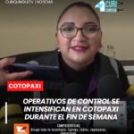 La Intendencia General de Policía de Cotopaxi informó sobre los operativos de control realizados el pasado fin de semana, como parte de las estrategias implementadas para fortalecer la seguridad y mantener el orden en la provincia.