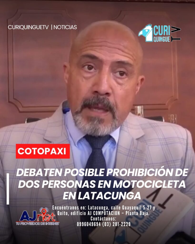 Dio a conocer su postura sobre la posibilidad de impulsar una ordenanza que prohíba la movilización de dos personas en una motocicleta. La iniciativa surge como una alternativa para fortalecer la seguridad ciudadana y actualmente genera análisis entre autoridades y la población.