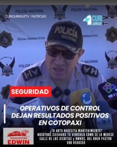 En rueda de prensa, el comandante de la Subzona Cotopaxi informó sobre los resultados de varios operativos de control realizados en la provincia.