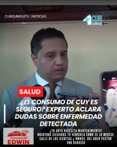 Ante la preocupación por una enfermedad en los cuyes, un especialista aclaró que no existe riesgo para el consumo humano. Sin embargo, hizo un llamado a los productores a reforzar las medidas de higiene, alimentación adecuada y control sanitario en los criaderos.