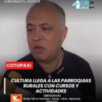 El director de Cultura, Gabriel Cisneros, dio a conocer las distintas actividades que impulsa esta dependencia municipal, destacando la realización de cursos y talleres en varias parroquias rurales.