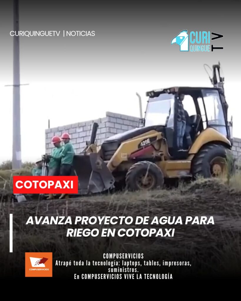 El Gobierno Provincial de Cotopaxi continúa con la ejecución de proyectos destinados a mejorar el sistema de agua para riego en diferentes sectores.