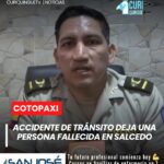 Una persona de aproximadamente 42 años perdió la vida tras un accidente de tránsito registrado en horas de la madrugada. Según información preliminar, el vehículo habría perdido pista y rodado cerca de 50 metros hacia una quebrada.