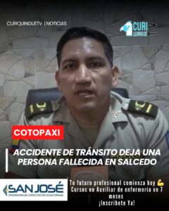 Una persona de aproximadamente 42 años perdió la vida tras un accidente de tránsito registrado en horas de la madrugada. Según información preliminar, el vehículo habría perdido pista y rodado cerca de 50 metros hacia una quebrada.