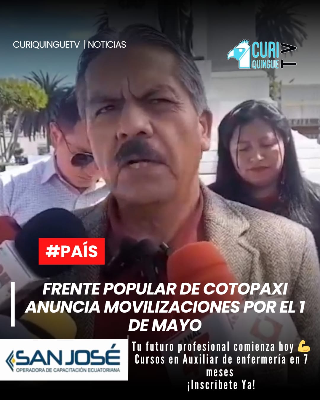 La dirigencia de la Unión Nacional de Educadores (UNE) en Cotopaxi se prepara para las jornadas de movilización a nivel nacional, en el marco del Día del Trabajador este 1 de mayo. Así lo dio a conocer Silvia Quinchuela, presidenta provincial del gremio.