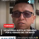 La Dirección de Turismo tiene previsto desarrollar varias actividades en el cantón Latacunga con motivo del feriado por el 1 de mayo. La agenda busca atraer visitantes y dinamizar la economía local mediante eventos culturales, recreativos y turísticos.