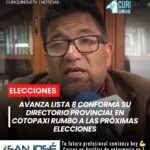 El partido político Avanza, Lista 8, oficializó la conformación de su directorio provincial en Cotopaxi. Con esta estructura, el movimiento busca consolidar su presencia y preparar su participación en el próximo proceso electoral.