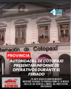 En rueda de prensa desarrollada en la Gobernación de Cotopaxi, autoridades provinciales dieron a conocer el informe de actividades ejecutadas durante el reciente feriado. 🗣️