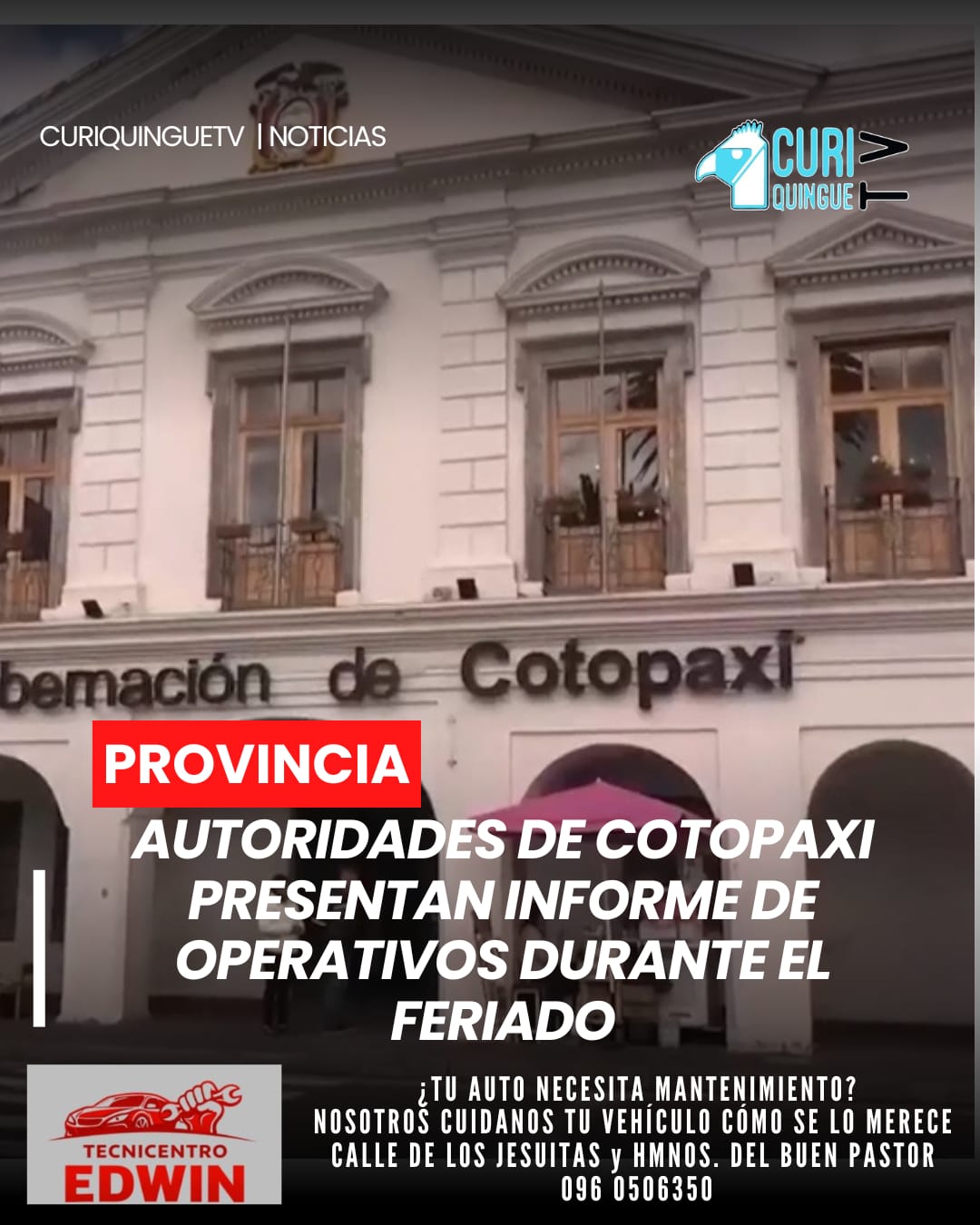 En rueda de prensa desarrollada en la Gobernación de Cotopaxi, autoridades provinciales dieron a conocer el informe de actividades ejecutadas durante el reciente feriado. 🗣️