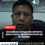 Con el objetivo de precautelar el orden y la seguridad de la ciudadanía, el personal municipal y la Dirección de Seguridad Ciudadana desplegaron múltiples operativos durante el feriado