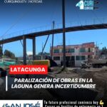 El concejal de Latacunga, Cristian Molina, dio a conocer detalles sobre la paralización de los trabajos en el parque lineal del barrio La Laguna.