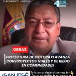 El viceprefecto de Cotopaxi dio a conocer que el Gobierno Provincial continúa con la ejecución de varios proyectos en distintos sectores de la provincia.