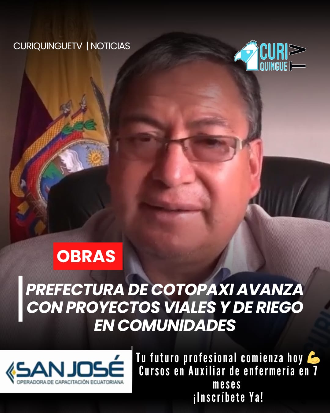 El viceprefecto de Cotopaxi dio a conocer que el Gobierno Provincial continúa con la ejecución de varios proyectos en distintos sectores de la provincia.
