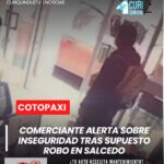 Un propietario de un local comercial en el cantón Salcedo denunció un presunto robo, hecho que ha generado preocupación entre los habitantes.