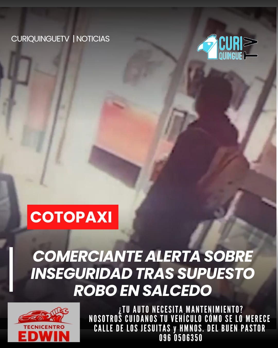 Un propietario de un local comercial en el cantón Salcedo denunció un presunto robo, hecho que ha generado preocupación entre los habitantes.
