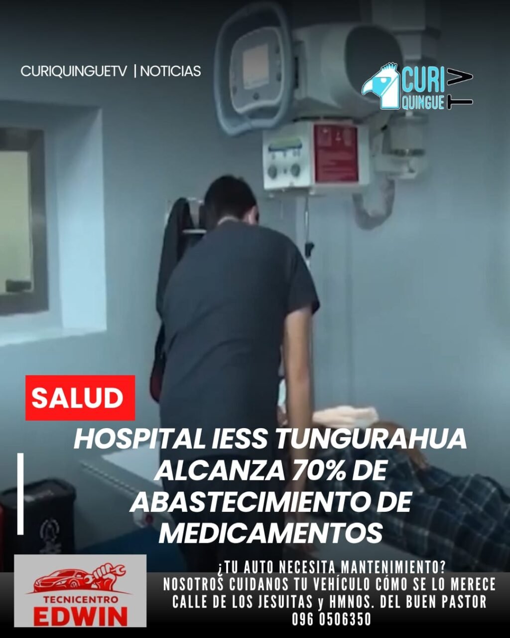 El IESS Tungurahua reporta un 70% de abastecimiento de medicamentos. Además, se ejecuta un mantenimiento progresivo en los cinco quirófanos del hospital provincial, con el objetivo de fortalecer la atención médica.