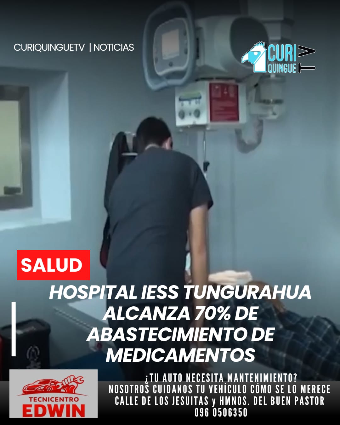 El IESS Tungurahua reporta un 70% de abastecimiento de medicamentos. Además, se ejecuta un mantenimiento progresivo en los cinco quirófanos del hospital provincial, con el objetivo de fortalecer la atención médica.