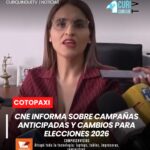 La directora provincial del CNE informó sobre varios temas relacionados con las elecciones de este año 2026, entre ellos las campañas anticipadas, multas electorales, incremento de concejales en algunos cantones y los debates organizados por el organismo electoral.