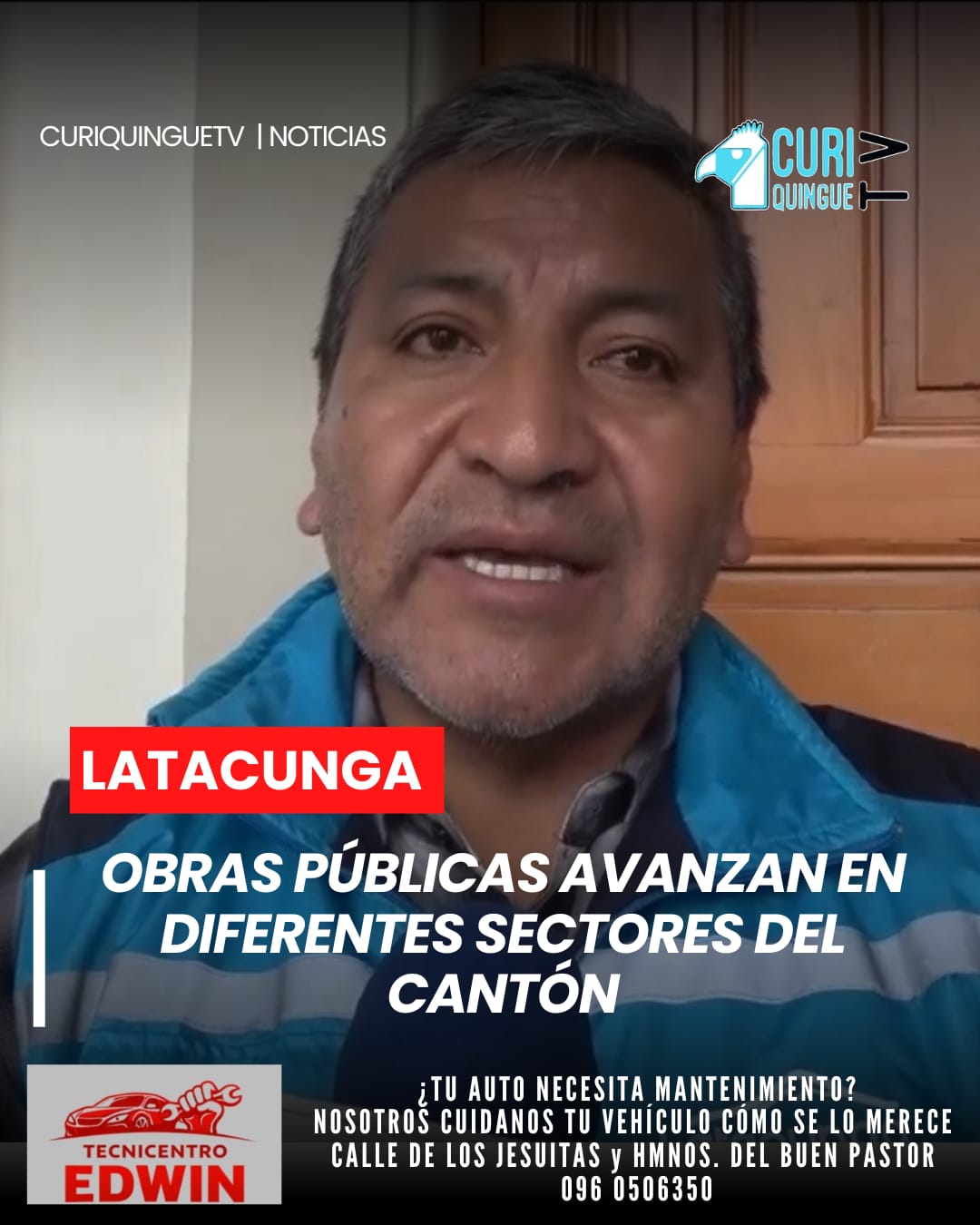 El director de Obras Públicas del Municipio de Latacunga dio detalles sobre el avance de los diferentes proyectos que actualmente se ejecutan en el cantón.