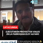 El concejal de Latacunga, Willian Bastidas, informó que varios proyectos de vialidad serán ejecutados en la parroquia Eloy Alfaro gracias al trabajo conjunto entre el Municipio de Latacunga y el Gobierno Provincial de Cotopaxi.