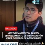 El director de Gestión Ambiental y Desechos Sólidos del GAD Salcedo realizó un levantamiento de información relacionado con una actividad desarrollada en un predio del cantón.