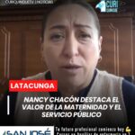 Nancy Chacón, concejal de Latacunga, habló sobre la labor que desempeña como madre y autoridad de la localidad, señalando que muchas acciones son reconocidas por la ciudadanía, mientras otras forman parte del trabajo diario que implica servir a la comunidad.