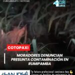 La Universidad, en el cantón Salcedo, realizaron un llamado urgente a las autoridades para intervenir ante un presunto desagüe de desperdicios de animales.
