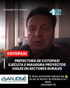 La Prefectura de Cotopaxi continúa ejecutando varios proyectos en el ámbito vial en distintos sectores de la provincia. Algunas de estas obras ya han sido inauguradas, beneficiando directamente a habitantes de parroquias rurales.