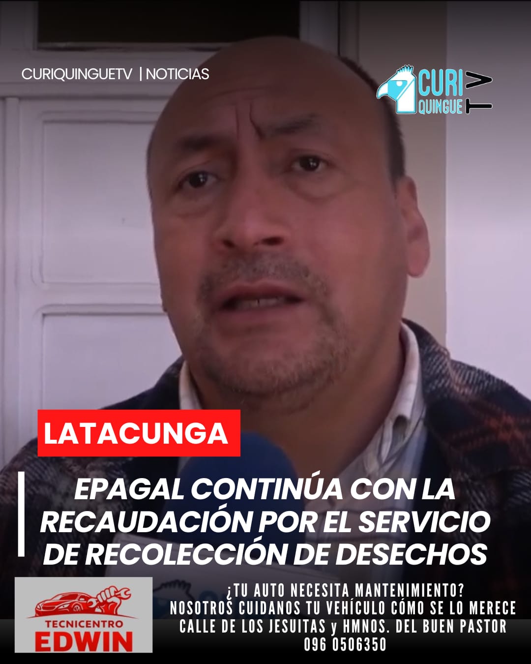 La Empresa Pública de Aseo y Gestión Ambiental de Latacunga (EPAGAL) informó que desde el mes de abril se viene efectuando la recaudación correspondiente al servicio de recolección de desechos sólidos que se brinda a la ciudadanía.