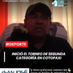 La Asociación de Fútbol de Cotopaxi dio inicio al campeonato provincial de Segunda Categoría, torneo en el que varios clubes buscarán clasificar al campeonato de ascenso rumbo a la Serie B del fútbol ecuatoriano.