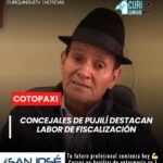 En el cantón Pujilí, los concejales continúan desarrollando labores de fiscalización y legislación dentro de la administración municipal.