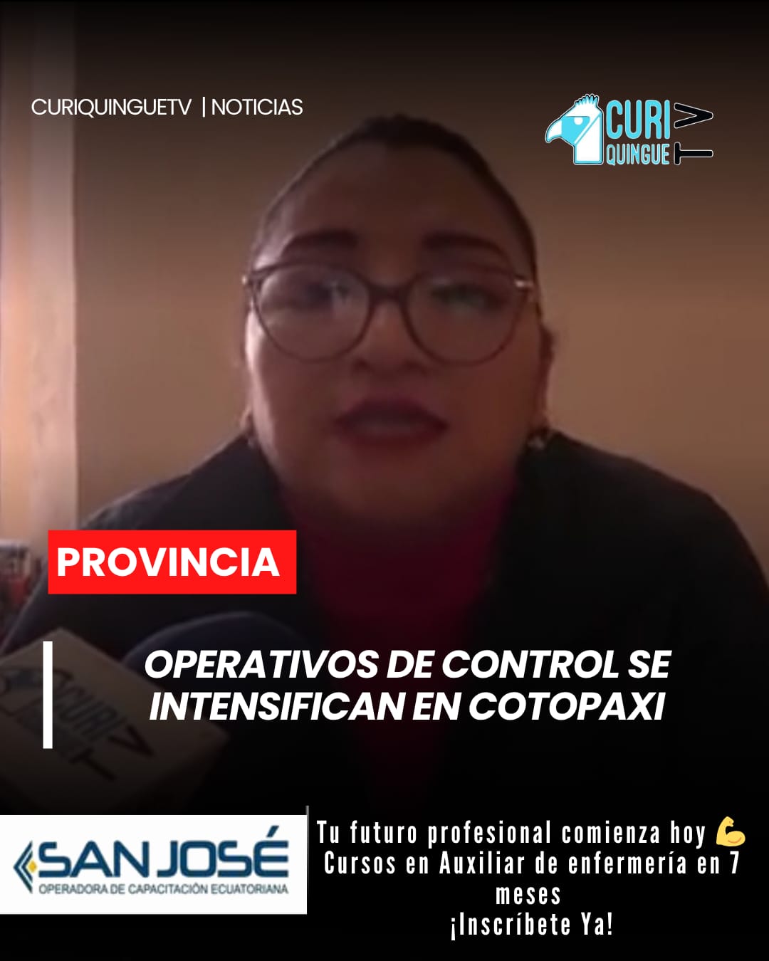La Intendente General de Policía de Cotopaxi informó que se continúan ejecutando operativos de control en los diferentes cantones de la provincia, con el objetivo de mantener el orden y la seguridad en los espacios públicos.