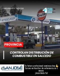 La Comisaría Nacional, en coordinación con otras entidades de control, desarrolla operativos en las estaciones de servicio del cantón Salcedo para garantizar el normal expendio de combustibles.