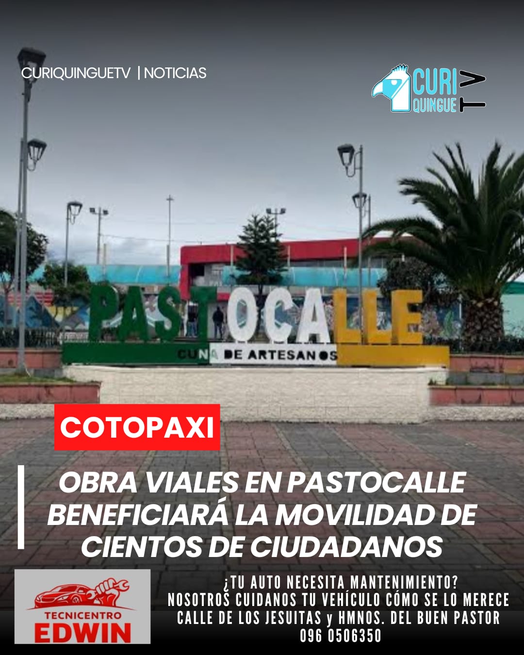 Gracias al apoyo del Gobierno Provincial de Cotopaxi, en la parroquia Pastocalle se ejecutan importantes trabajos de mejoramiento vial.